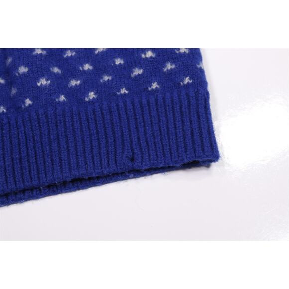 Ralph Lauren Rugby Blue Indian Head Shawl Wool Heavy Thick Sweater XS - Picture 4 of 8